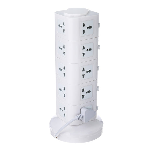 Vertical Power Socket Powerboard Outlet Plug Extension Multi USB Ports Charger Socket Power Strip