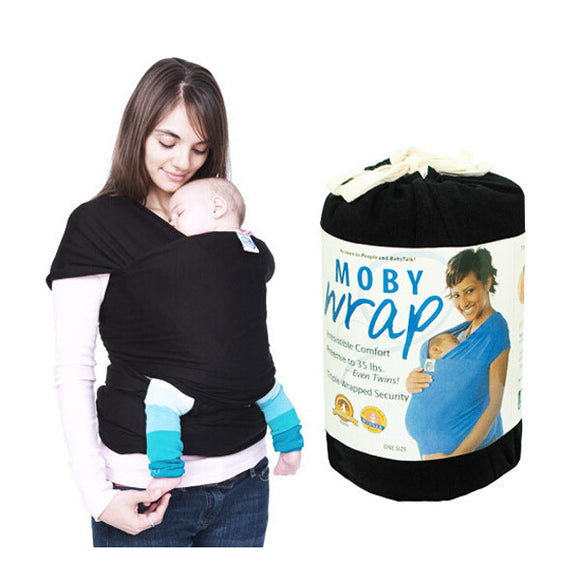 Mommy Elastic Cotton Newborn Shoulders Backpack Solid Color Baby Carrier Wrap Infant Hold Sling Belt