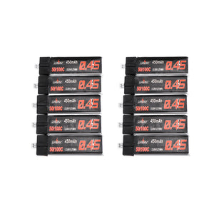 10Pcs URUAV 3.8V 550Mah 50/100C 1S HV 4.35V Lipo Battery PH2.0 Plug for Emax Tinyhawk Kingkong/LDARC TINY