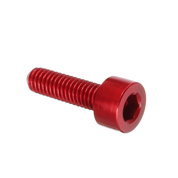 Suleve M3AH2 10pcs M3x10mm Hex Socket Cap Head Screws 7075 Aluminum Alloy Red