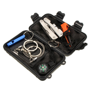 6 in 1 Emergency Survival Equipment Kit Outdoor Sports Tactical Hiking Camping Tools Kit