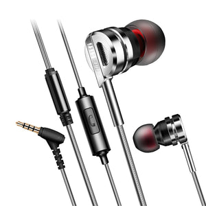 FONGE C05 3.5mm Plug In-ear Wired Control Heavy Bass Earphone With Mic