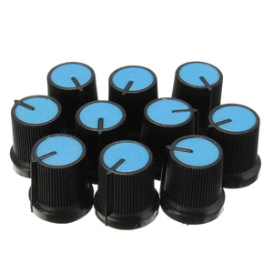 300Pcs Plastic For Rotary Taper Potentiometer Hole 6mm Knob