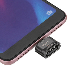 Universal Metal Mini Male Micro USB to Female USB 2.0 Adapter Converter for Xiaomi Mobile Phone