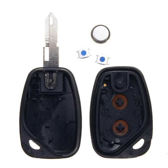 2 Buttons Remote Key Case W/ Battery Kit for Vauxhall Opel Movano Vivaro
