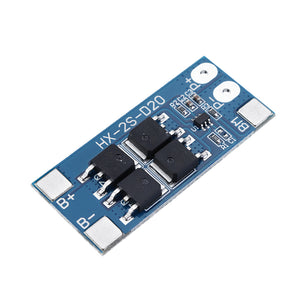 2S 10A 7.4V 8.4V 18650 Lithium Battery Protection Board Balanced Function Overcharged Protection