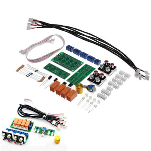 DIY Relay 4-way Audio Input Signal Selector Switching Kit RCA Audio Input Selection Board of Rotary Switching for Amplifier