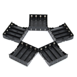 5PCS High Strength Battery Plastic Case Holder for 4x3.7V 18650 Li-ion batteries