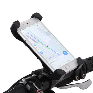 360 Cycling Bicycle Bike Handlebar Mount Holder Stand For 3.5-7'' Mobile Phone