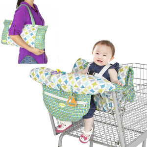 Fodable Baby Shopping Cart Cushion Kids Trolley Pad Shopping Push Cart Protection Cover Baby Chair