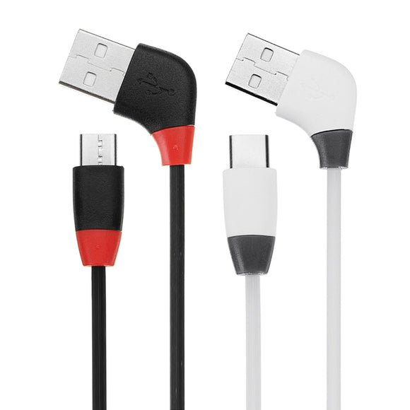 Bakeey 120 Degree Angle Type C Fast Charging Data Cable 1M For Oneplus 6 5t Xiaomi Mi8 Mi A1 S9 S8