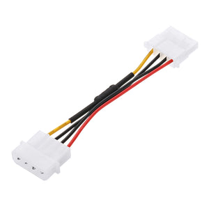 11cm Large 4 Pin IDE Male to Female Chassis Cooling Fan Speed Reduction Cable Fan Speed Down Line