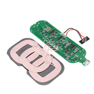 5V 2A 10W Qi Standard Wireless Charging Board Fast Charging Output 1A Universal DIY 3-Coils PCB Circuit Board