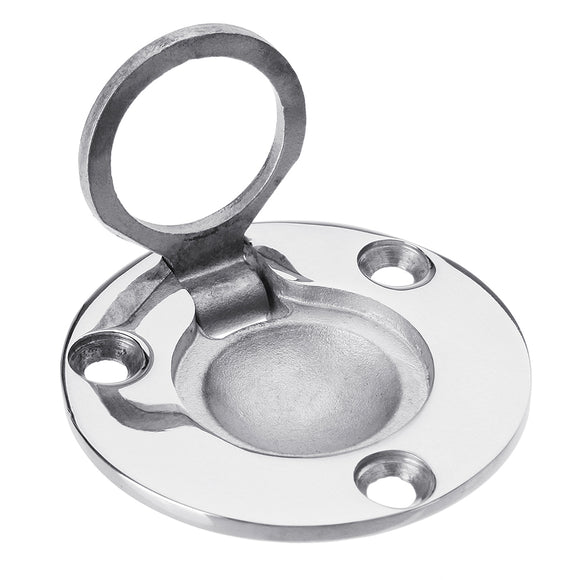 50x41mm Stainless Steel Circle Recessed Flush Ring Pull Handle Hatch Locker Boat Hatch Handle