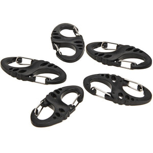 5pcs 8 Shape Carabiner Quick Hang Buckle for Outdoor Climbing Camping Hiking Travel