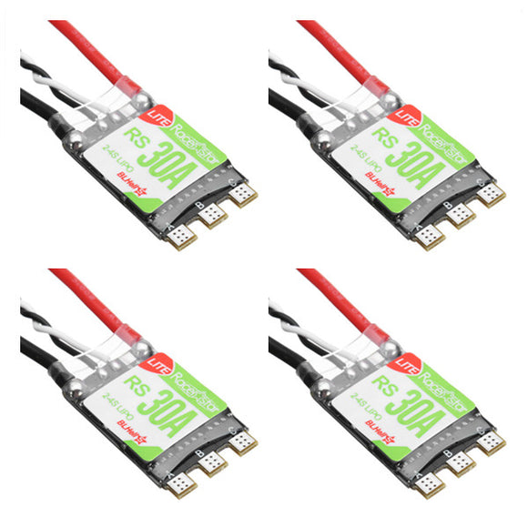 4 PCS Racerstar RS30A Lite 30A Blheli_S 16.5 BB1 2-4S Brushless ESC Support Dshot150 Dshot300 for RC Drone