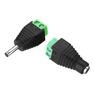 3.5*1.35mm DC Power Male Female Plug Jack Adapter Connector for CCTV LED 5050 3528 5630 Strip Light