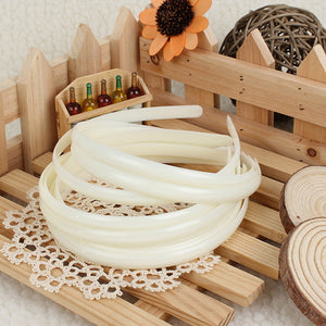 12Pcs White Plain Fashion Ladies Hair Band Headbrand Hair Accessories