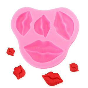 Food Grade Silicone Cake Mold DIY Chocalate Cookies Ice Tray Baking Tool Kiss Shape