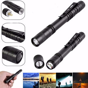 Elfeland XPE AAA EDC LED Pen Light Flashlight Torch Lamp Light Clip