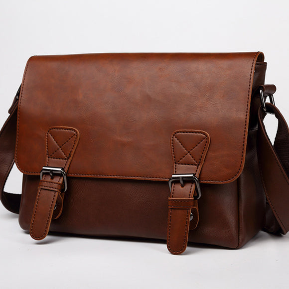 Men Vintage Messenger Bag Crossbody Shoulder Bag for Business