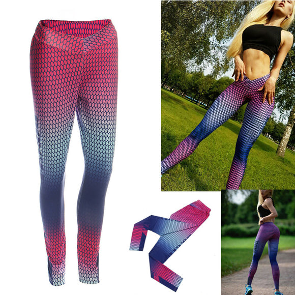 Womens Yoga Gym Stretch Trousers Leggings Fitness Jogging Running Sports Pants