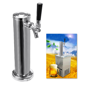 Stainless Steel Juice B eer Draft Single Dispenser Faucet Tap Drink Tower Bar