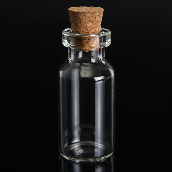 2ml Glass Bottle Small Tiny Empty Clear Vials with Cork 16x35mm