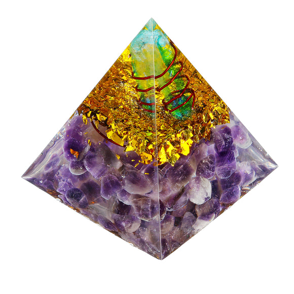 Himalayas Stone Decorations Orgone Pyramid Energy Generator Tower Home Reiki Healing Crystal