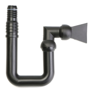 Black Aquarium Multi Angle Outflow Water Pipe with Duck Bill Hose For Sump Tank Fish