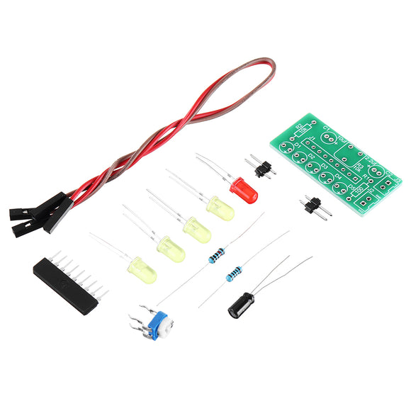 10Pcs KA2284 Level Indicator LED Audio Level Meter Electronic Production Kit Soldering Practice Parts