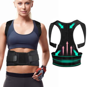 CHARMINER Back Support Straight Posture Corrector Shoulder Back Trainer Fitness Protective Gear