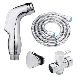 Hand Held Bidet Shattaf Wash Toilet Shower Head Set Bathroom Adapter Spray Jet