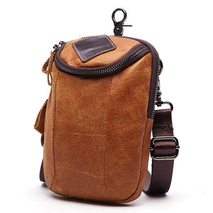 Men Genuine Leather Outdoor Casual Crossbody Bag