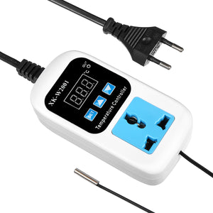 Adjustable Temperature Controller 1M/2M/5M Length Probe 110-220V Digital Display Socket AU Plug