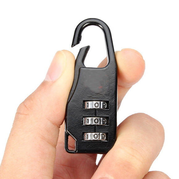 Cross Symbol Zinc Alloy 3 Digits Combination Code Number Lock Padlock