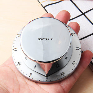 Stainless Steel ABS Mechanical Kitchen Timer with Magnetic Base for Cooking Baking Washing Timer