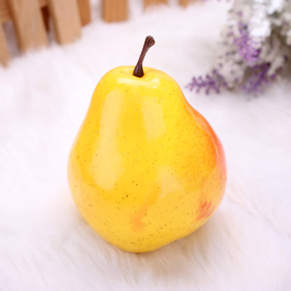 Artificial Pear Mould Fake Fruit Plastic Fruits Home Decorating Mold Learning Props