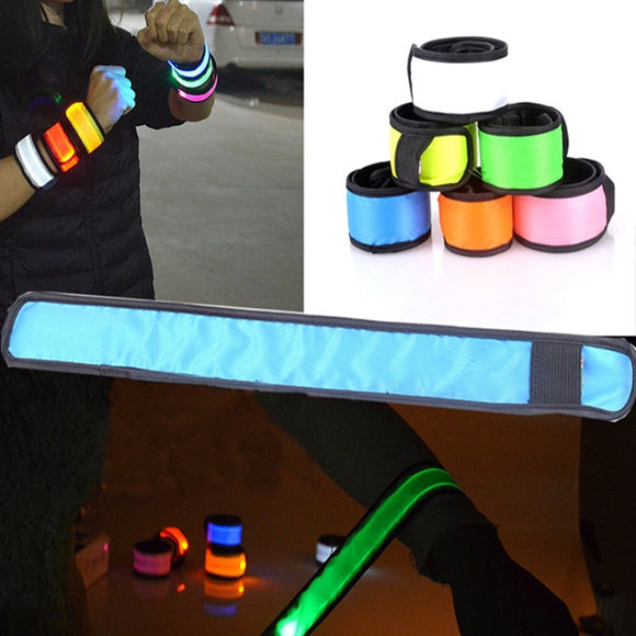 Night Luminous LED Lap Circle Reflective Wrist Band Arm Party Supplies Luminous Party Pops