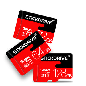 StickDrive 8GB 16GB 32GB 64GB 128GB Class 10 High Speed Max 80Mb/s TF Memory Card With Card Adapter For Mobile Phone Tablet GPS Camera Sports Camera