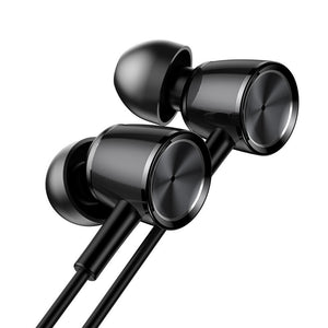 Baseus Encok H07 Hi-Res Audio 3.5m Jack Earphone Metal CD Stripes Stereo Bass In-ear Headphone