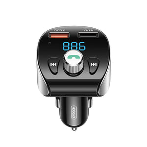 Joyroom Fast Car Charger Bluetooth 5.0 Handsfree Car Kit Audio MP3 Player With QC3.0 Dual USB Adapter FM Transmitter Modulator