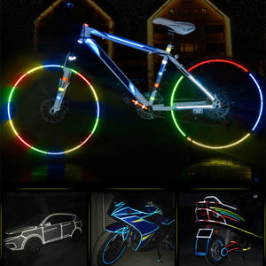 BIKIGHT 315 Cycling MTB Bike Safety Reflective Wheel Sticker for Xiaomi Scooter Bike Decal Tape"