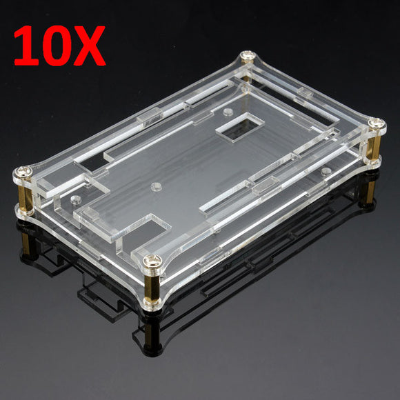 10pcs Transparent Acrylic Shell Box For Arduino MEGA2560 R3 Module Board