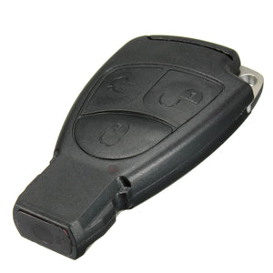 3-key Remote Key Case With Small Key And Battery Clip For Mercedes