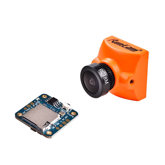 RunCam Racer 2 + Mini DVR Remote Control Super WDR CMOS 700TVL 1.8mm/2.1mm fpv Camera 6ms Low Latancy OSD With Selector Switch