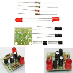 20pcs DC 3-14V DIY Simple LED Red Flash Circuit Kit DIY Multiharmonic Oscillating Electronic