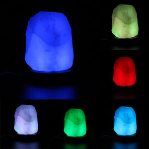 Himalayan Salt Lamp Crystal Rock Ionized USB 7 Color Changeable LED Light Air Purifier