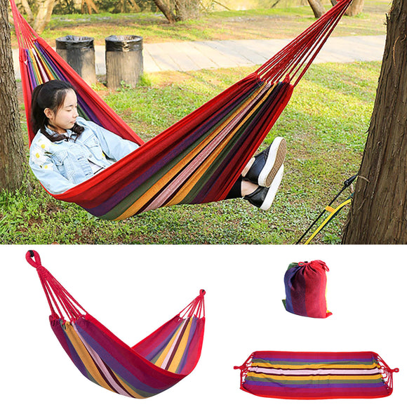 Trackman TM6413 Portable Camping Hammock Travel Mat Outdoor Cotton Polyester Swing Bed Sleeping Bag