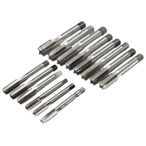 14pcs M10-M18 HSS Screw Tap Drill Metric Tap Right Hand Thread Drill Bit M10/M12/M14/M16/M18